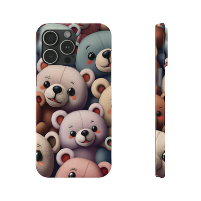 Teddy Bears I phone Slim Phone Cases