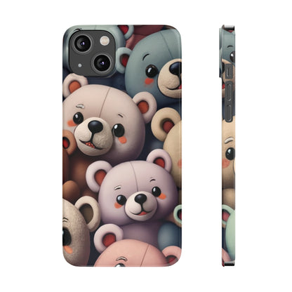 Teddy Bears I phone Slim Phone Cases