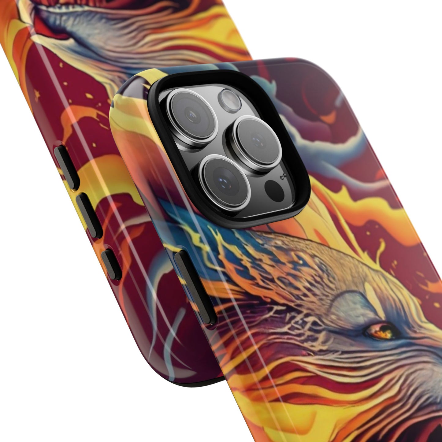 Blazing Beast Cell Phone Tough Case for I Phone, Samsung and Google Pixel