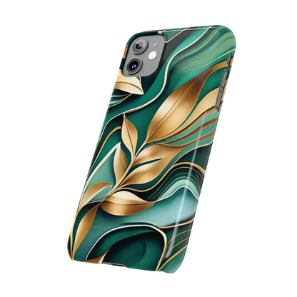 Mystic Leaf Slim Phone Case For I phone