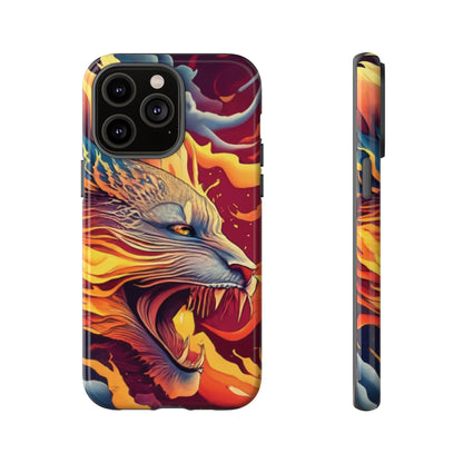 Blazing Beast Cell Phone Tough Case for I Phone, Samsung and Google Pixel