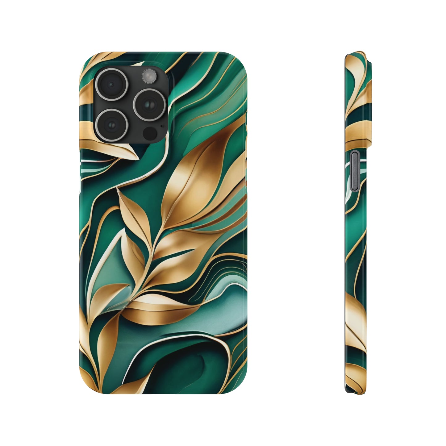 Mystic Leaf Slim Phone Case For I phone