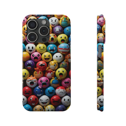 Emoji fun Slim Phone Cases