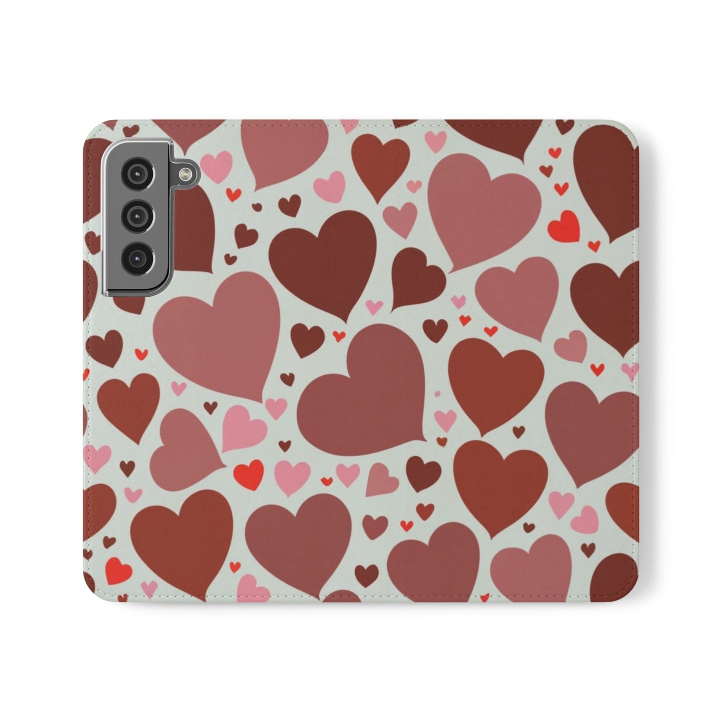 Hearts Folio Phone Case