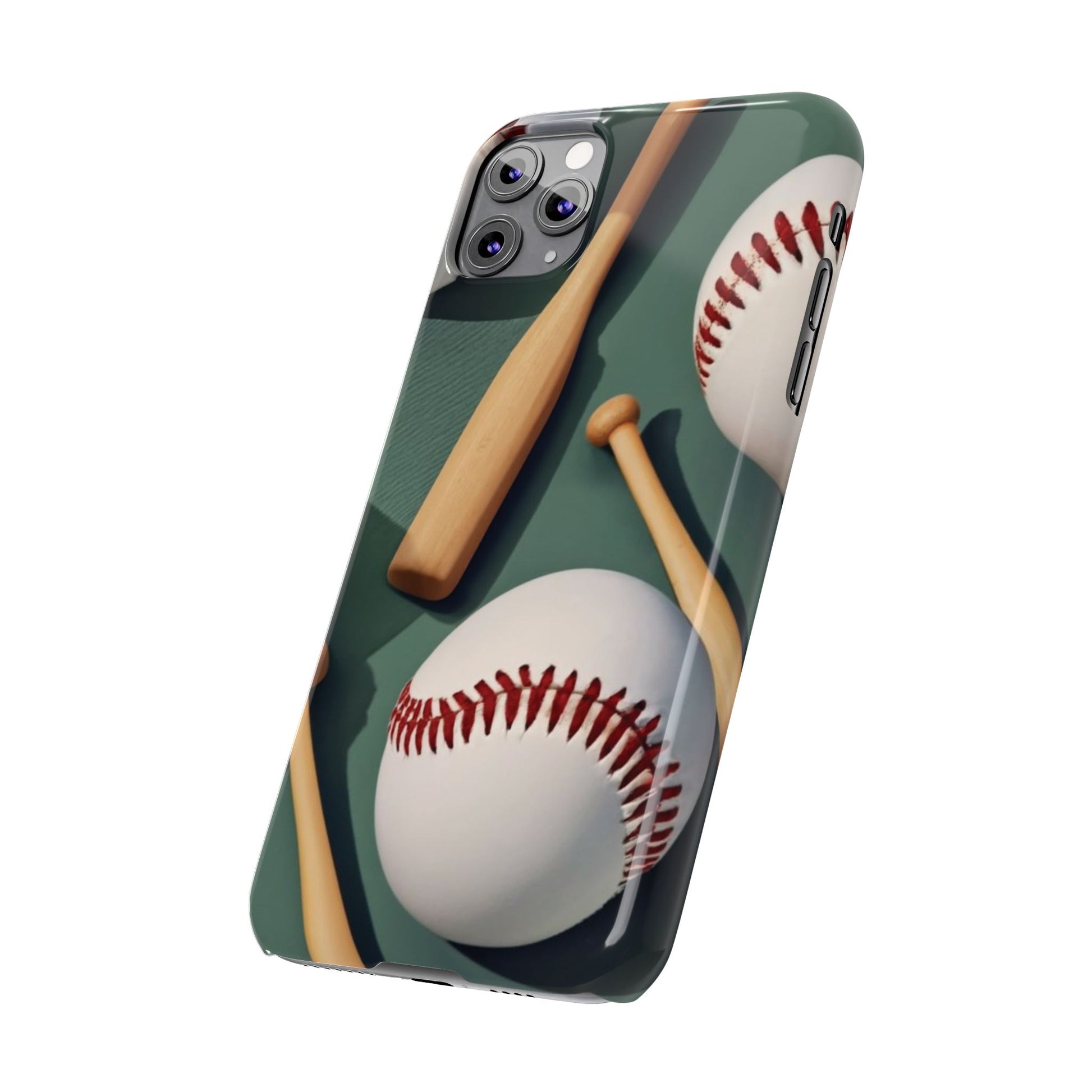 Baseball Fan I phone Slim Phone Cases - Ruppy's Creations