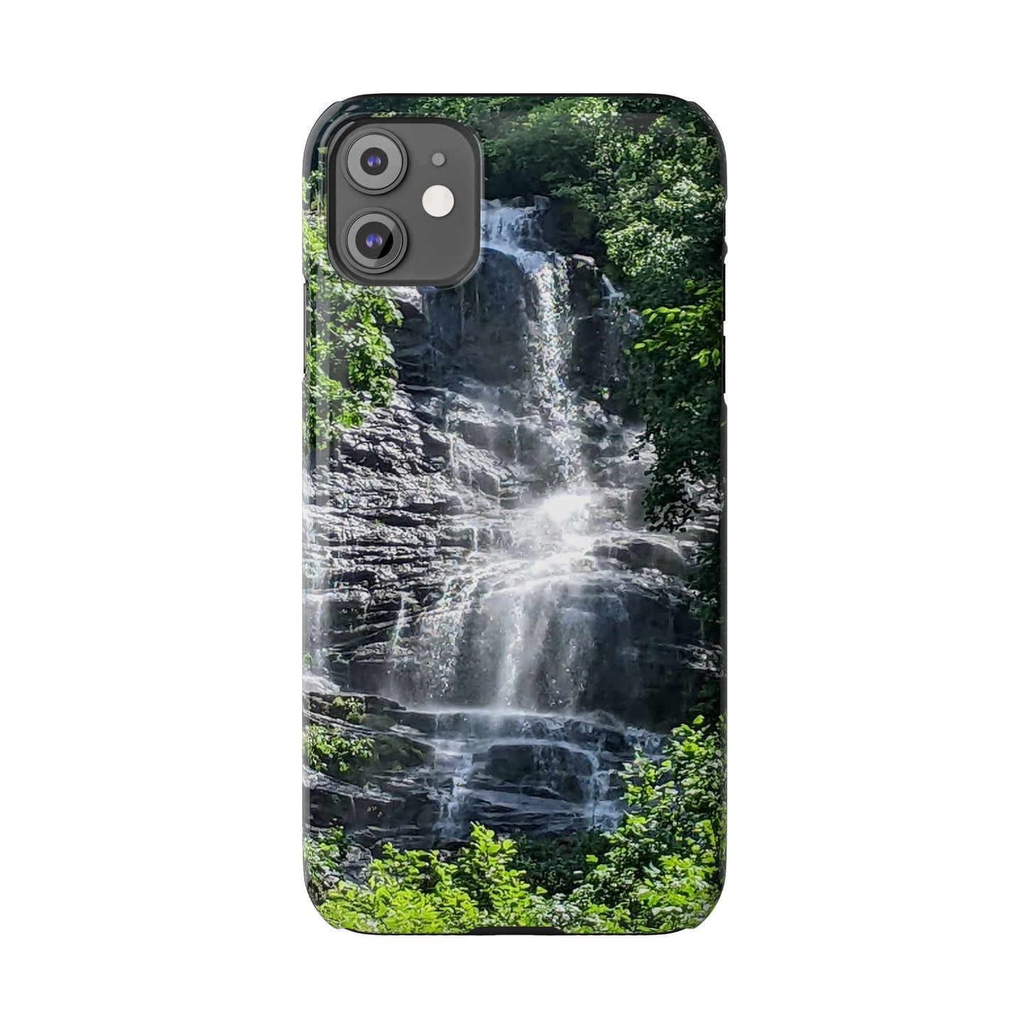 I Phone Waterfall Print Slim Phone Case