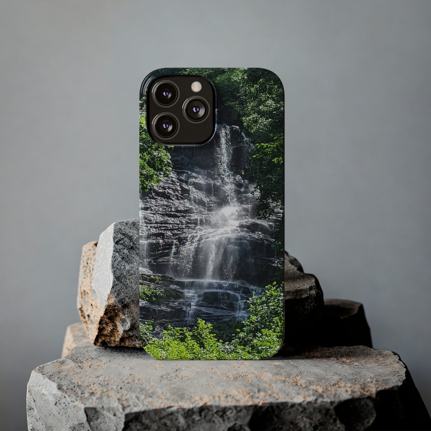 I Phone Waterfall Print Slim Phone Case