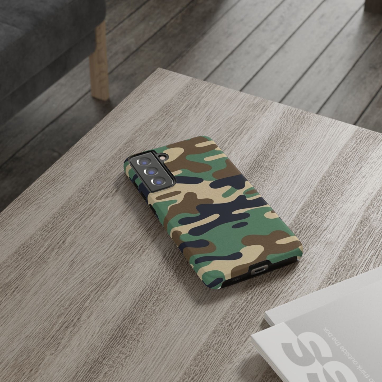 Camouflage Tough Phone Case for I phone, Samsung Galaxy and Google Pixel