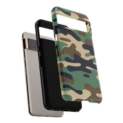 Camouflage Tough Phone Case for I phone, Samsung Galaxy and Google Pixel