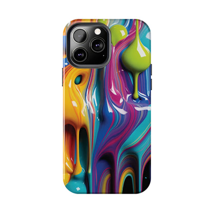 Dripping Paint Tough Phone Case For I Phone