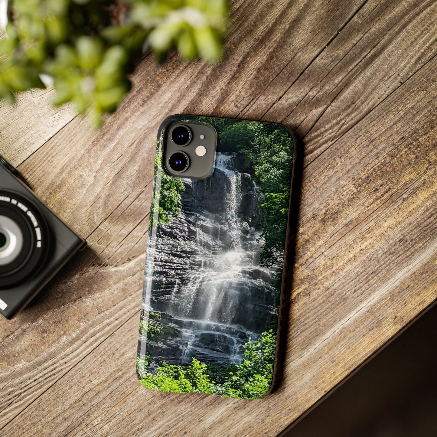 I Phone Waterfall Print Slim Phone Case