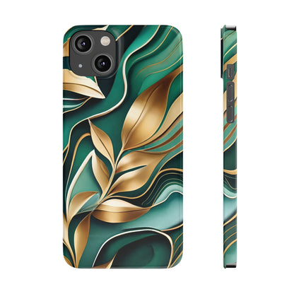 Mystic Leaf Slim Phone Case For I phone