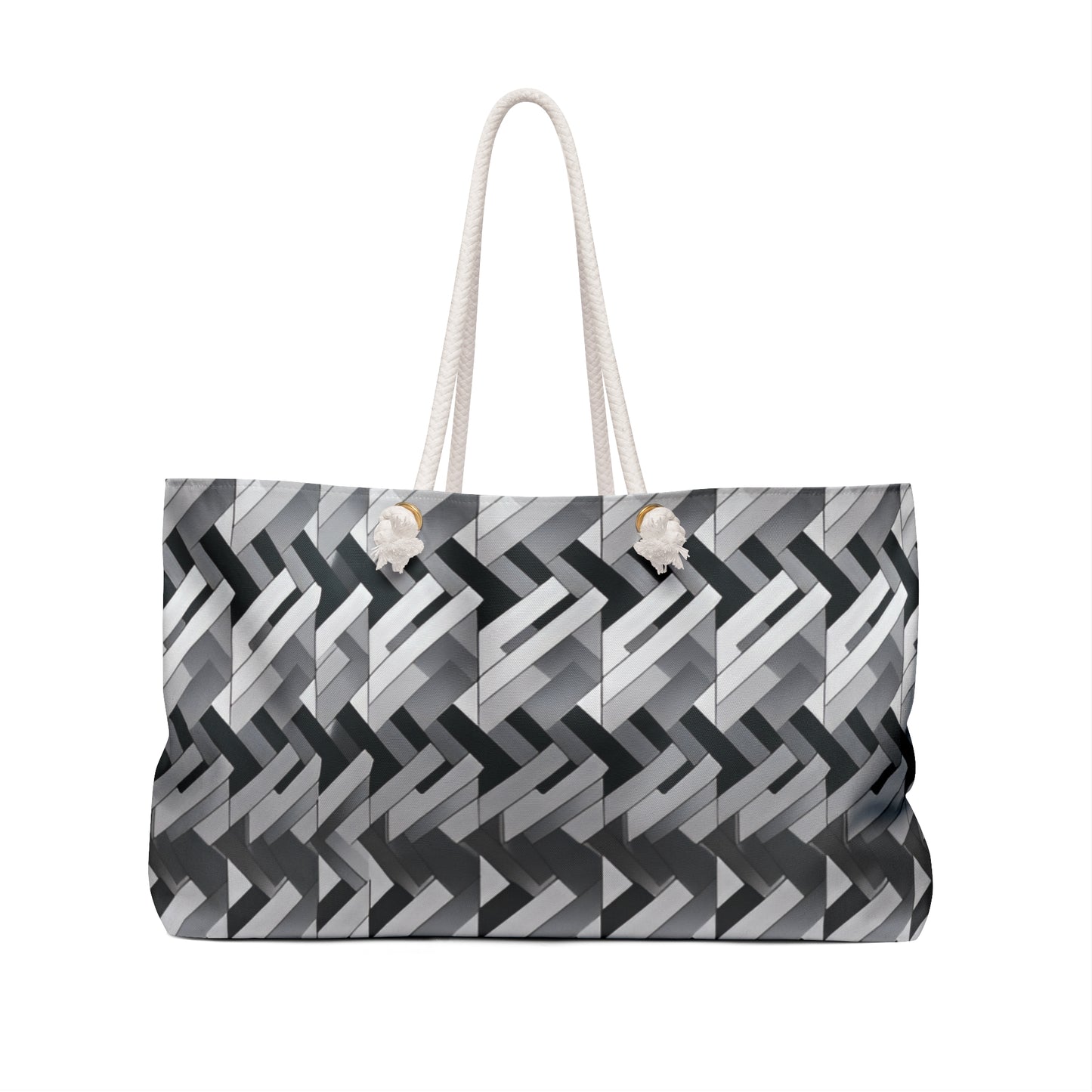 Fashion Weave Print Weekender Bag - BagsRuppy's Creations