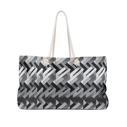 Fashion Weave Print Weekender Bag - BagsRuppy's Creations