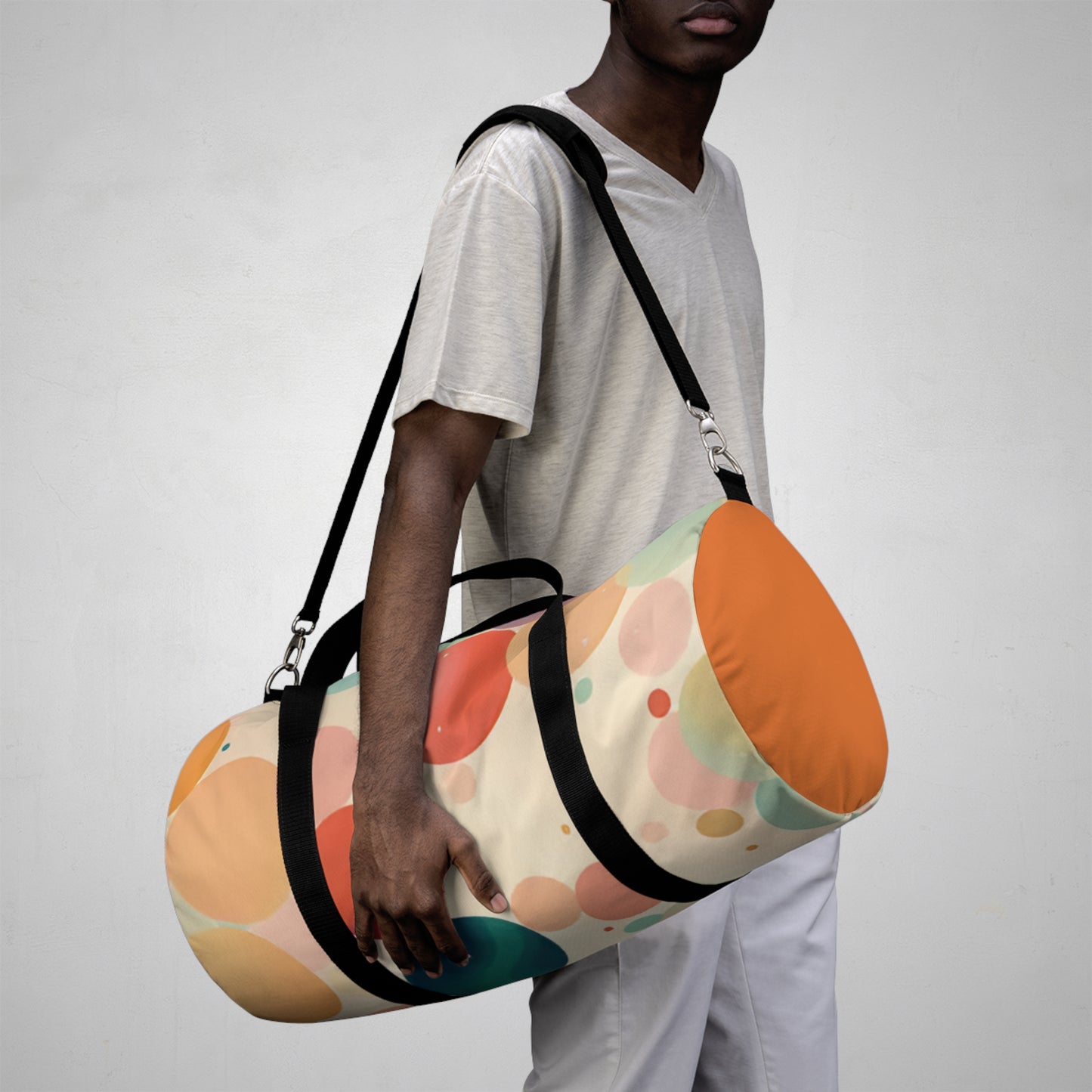 Circles in Pastel Duffel Bag