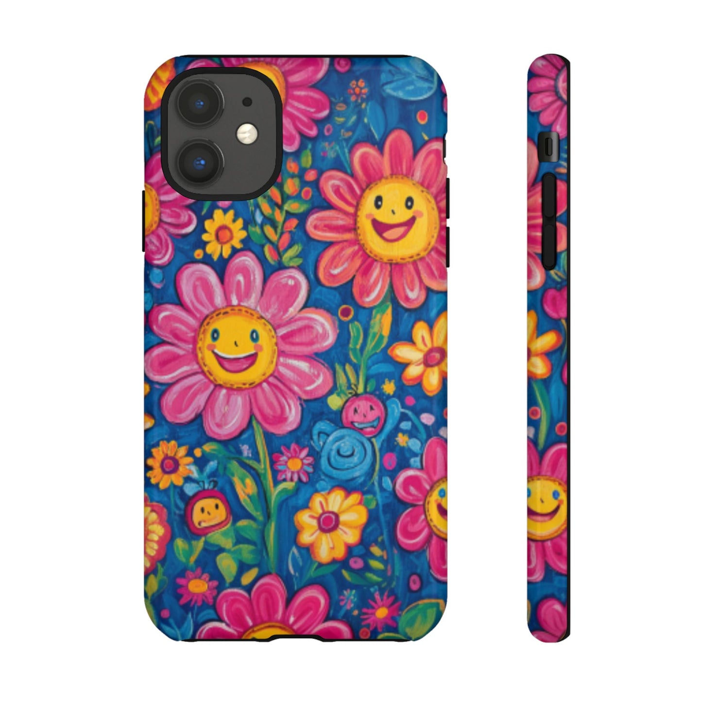 Cheerful Floral Tough Cell Phone Case - Ruppy's Creations