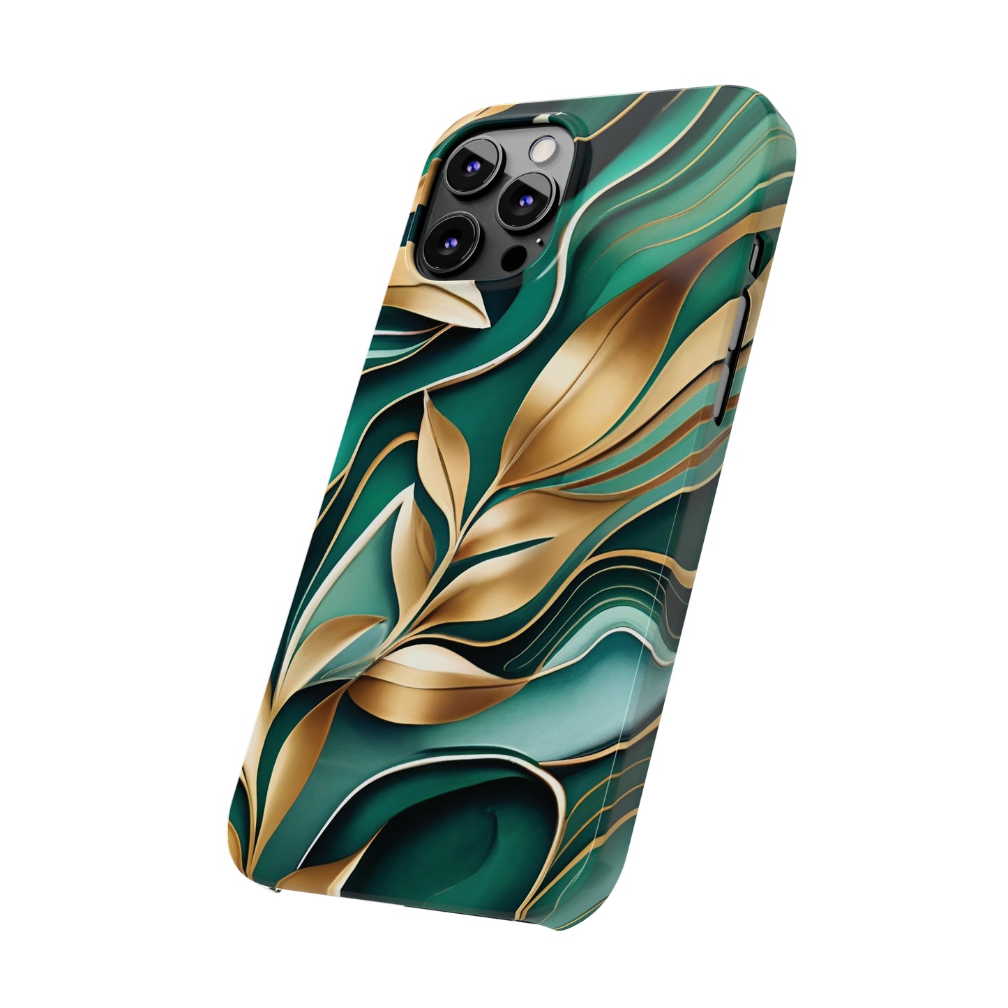 Mystic Leaf Slim Phone Case For I phone