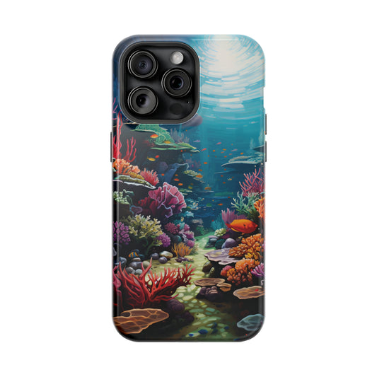 coral reef cell phone case