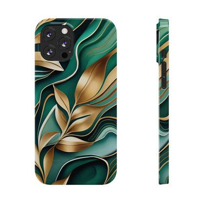 Mystic Leaf Slim Phone Case For I phone