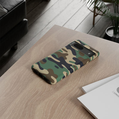 Camouflage Tough Phone Case for I phone, Samsung Galaxy and Google Pixel