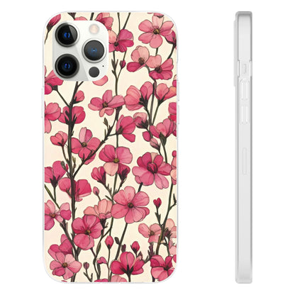 Pink Blossoms Flexi Case for Apple iphone & Samsung Galaxy - Ruppy's Creations