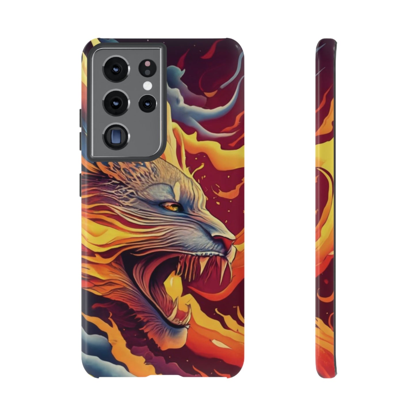 Blazing Beast Cell Phone Tough Case for I Phone, Samsung and Google Pixel