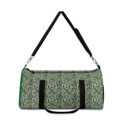 Green Paisley Duffel Bag