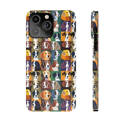 Dog Lovers Print Slim I Phone Case