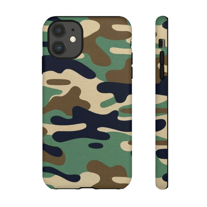 Camouflage Tough Phone Case for I phone, Samsung Galaxy and Google Pixel