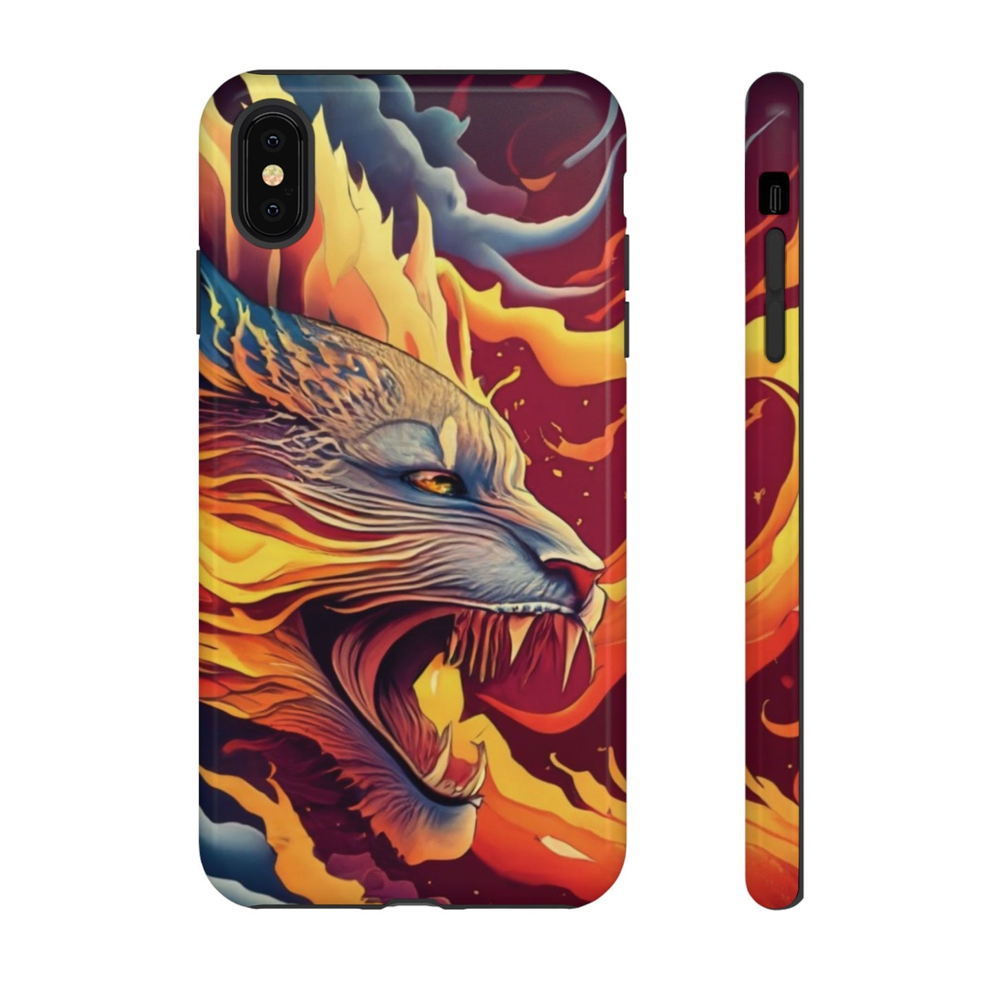 Blazing Beast Cell Phone Tough Case for I Phone, Samsung and Google Pixel