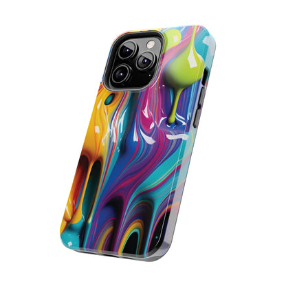 Dripping Paint Tough Phone Case For I Phone