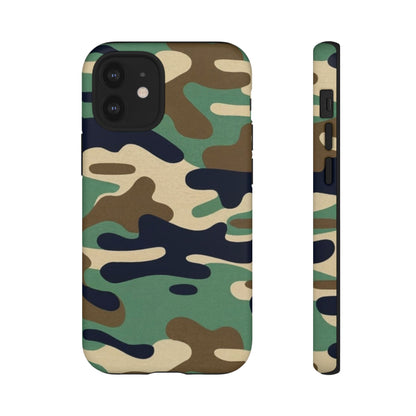 Camouflage Tough Phone Case for I phone, Samsung Galaxy and Google Pixel