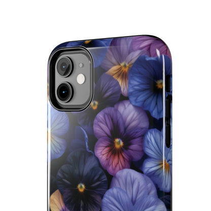 Pansy Flowers Tough iPhone Case - Ruppy's Creations