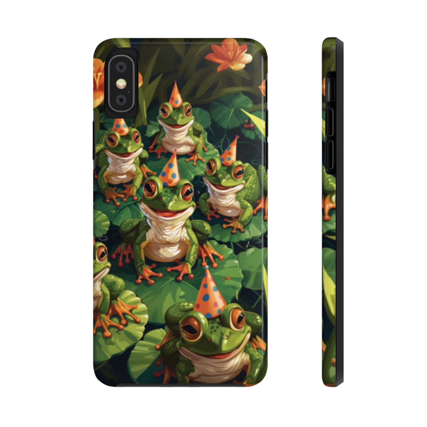 Frog Party Tough iPhone Case - Ruppy's Creations