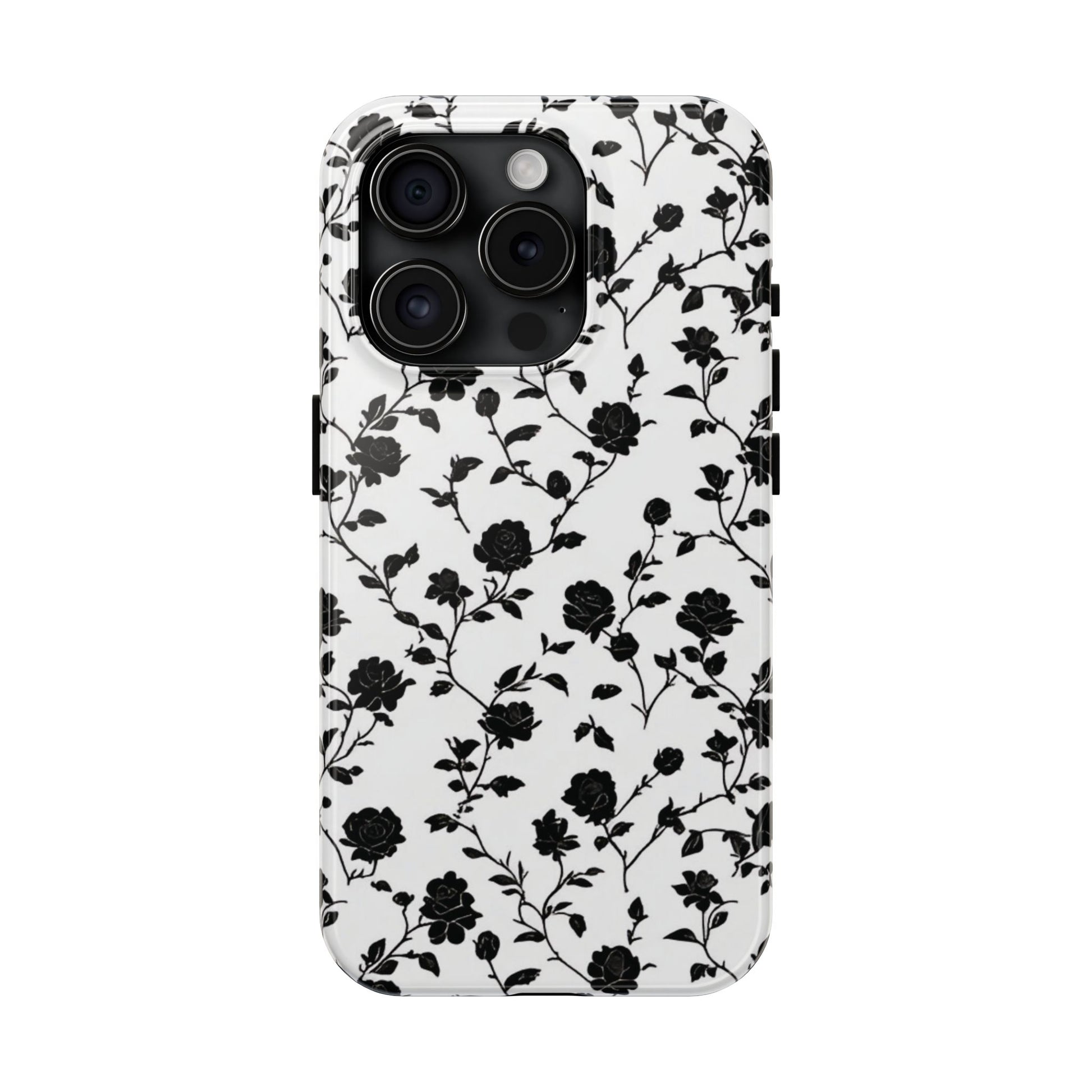 Black Rose Tough Phone Case For iphone & Samsung - Ruppy's Creations