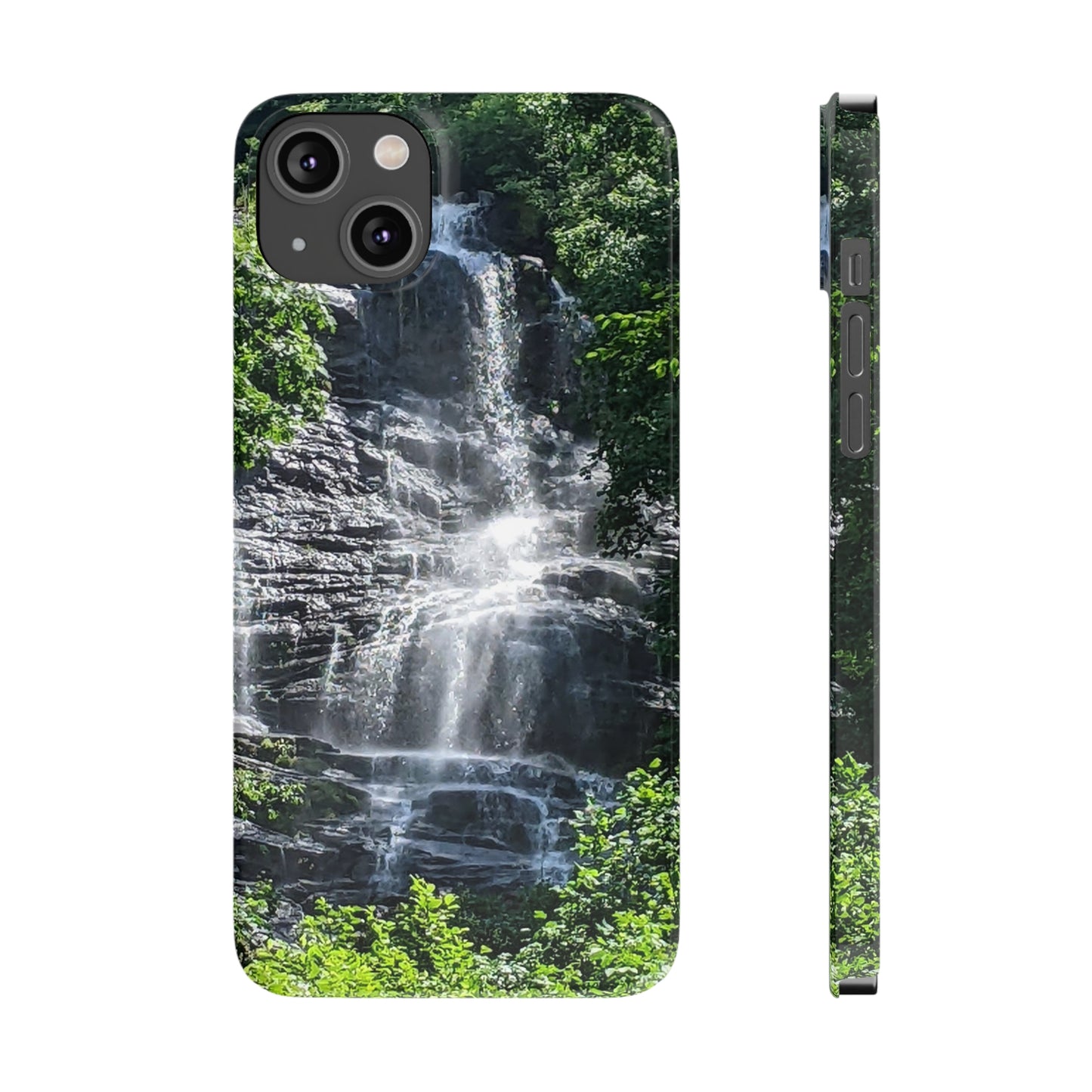 I Phone Waterfall Print Slim Phone Case