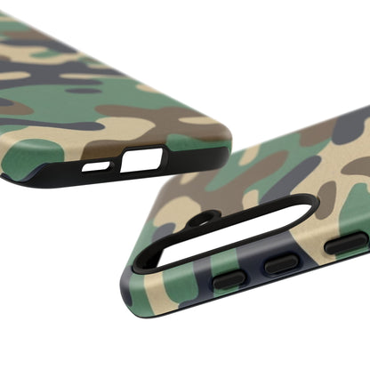 Camouflage Tough Phone Case for I phone, Samsung Galaxy and Google Pixel