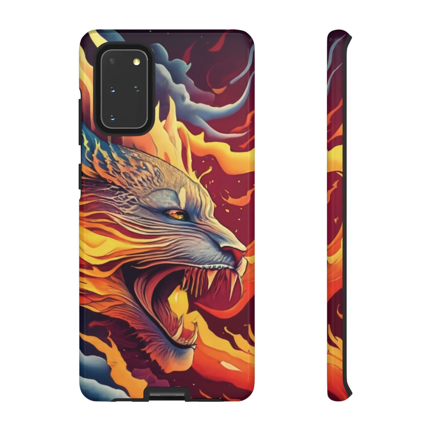 Blazing Beast Cell Phone Tough Case for I Phone, Samsung and Google Pixel