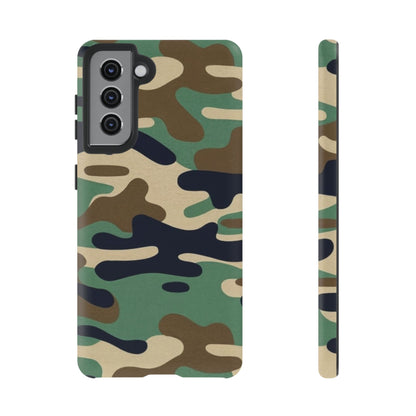 Camouflage Tough Phone Case for I phone, Samsung Galaxy and Google Pixel