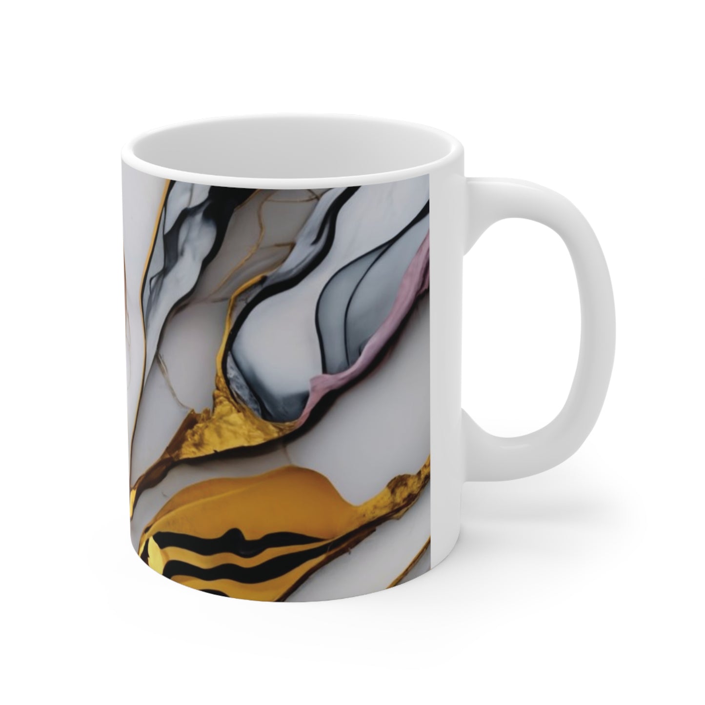 Golden Marble Ceramic Mug 11oz