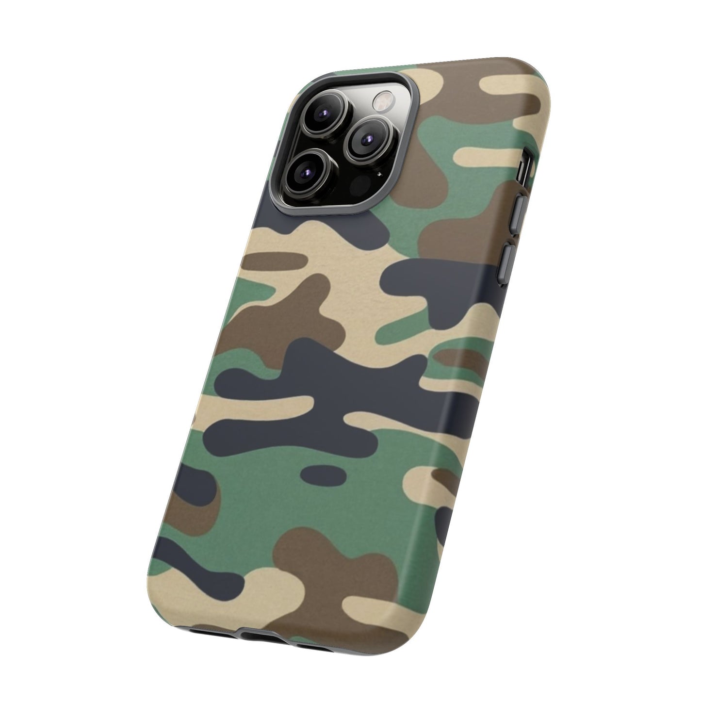 Camouflage Tough Phone Case for I phone, Samsung Galaxy and Google Pixel