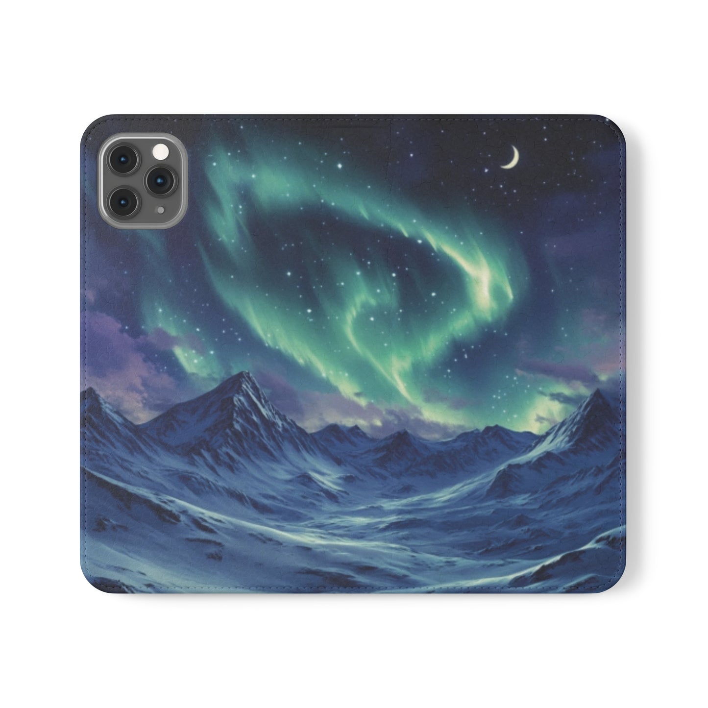 Winter Aurora Folio Phone Case - Ruppy's Creations