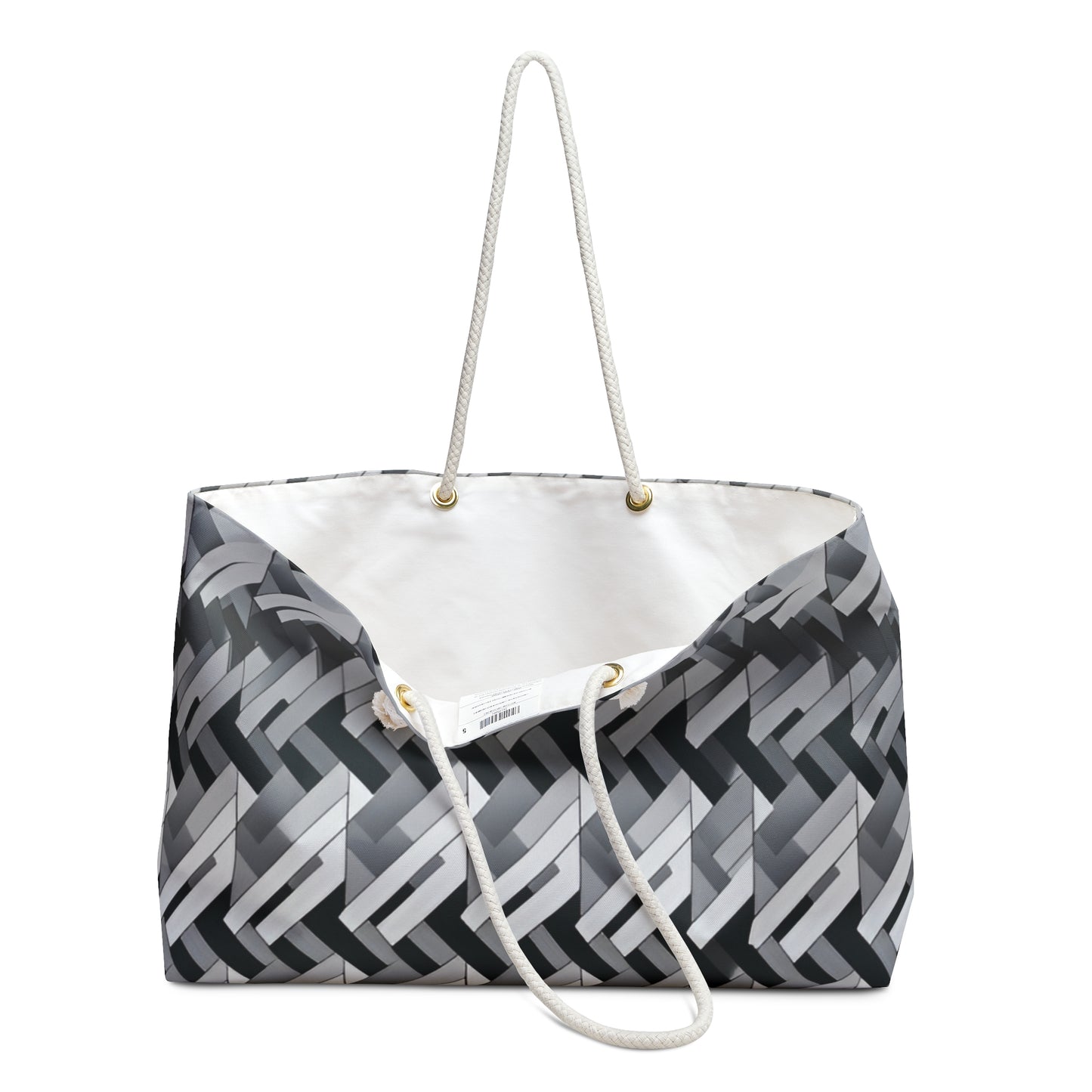 Fashion Weave Print Weekender Bag - BagsRuppy's Creations