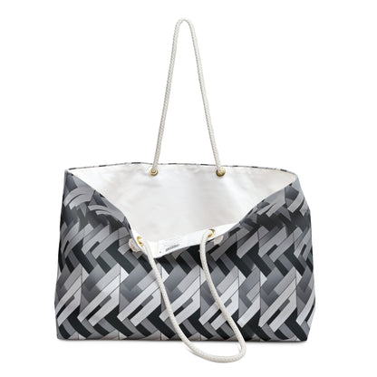 Fashion Weave Print Weekender Bag - BagsRuppy's Creations