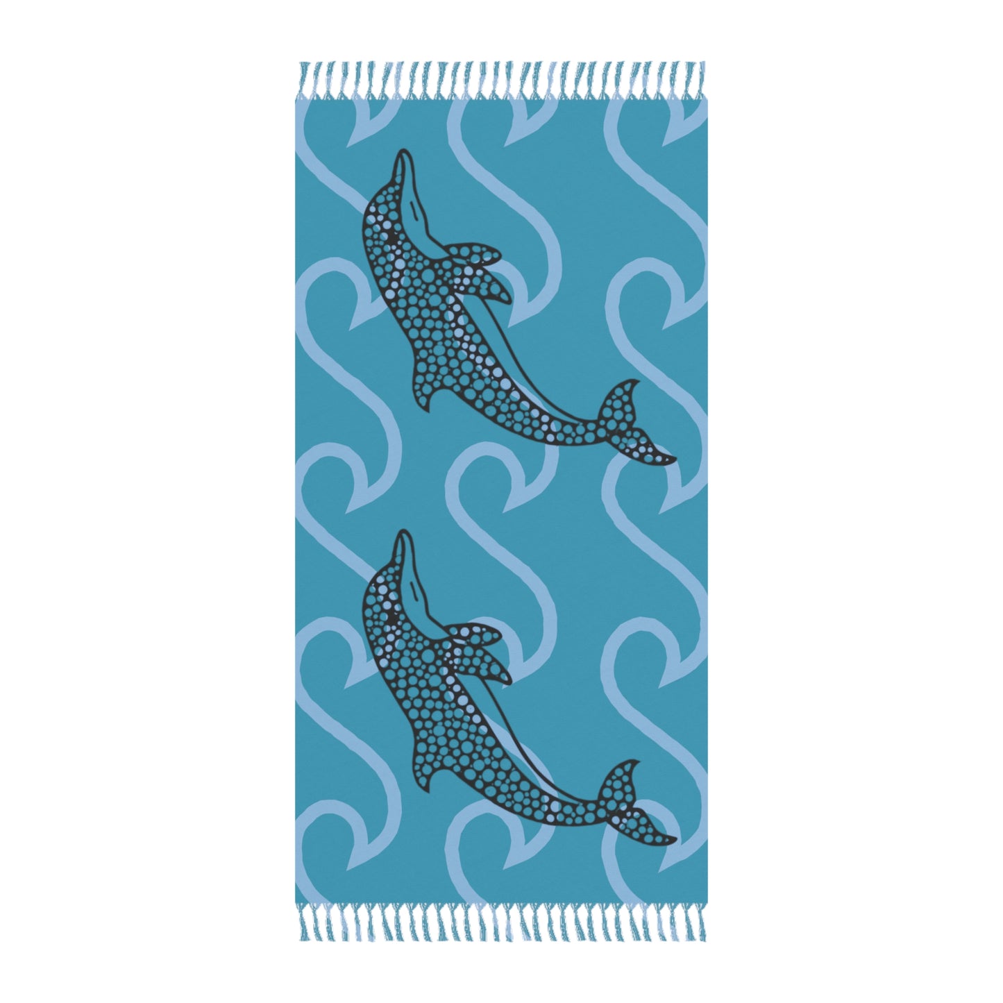 Turquoise Dolphin Boho Beach Cloth