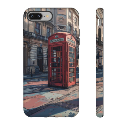 Old Phone Booth in London Tough Cell Phone Case - Ruppy's Creations