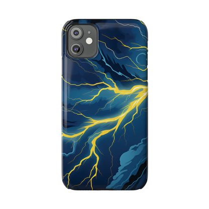 Lightning Strikes Slim Phone Cases