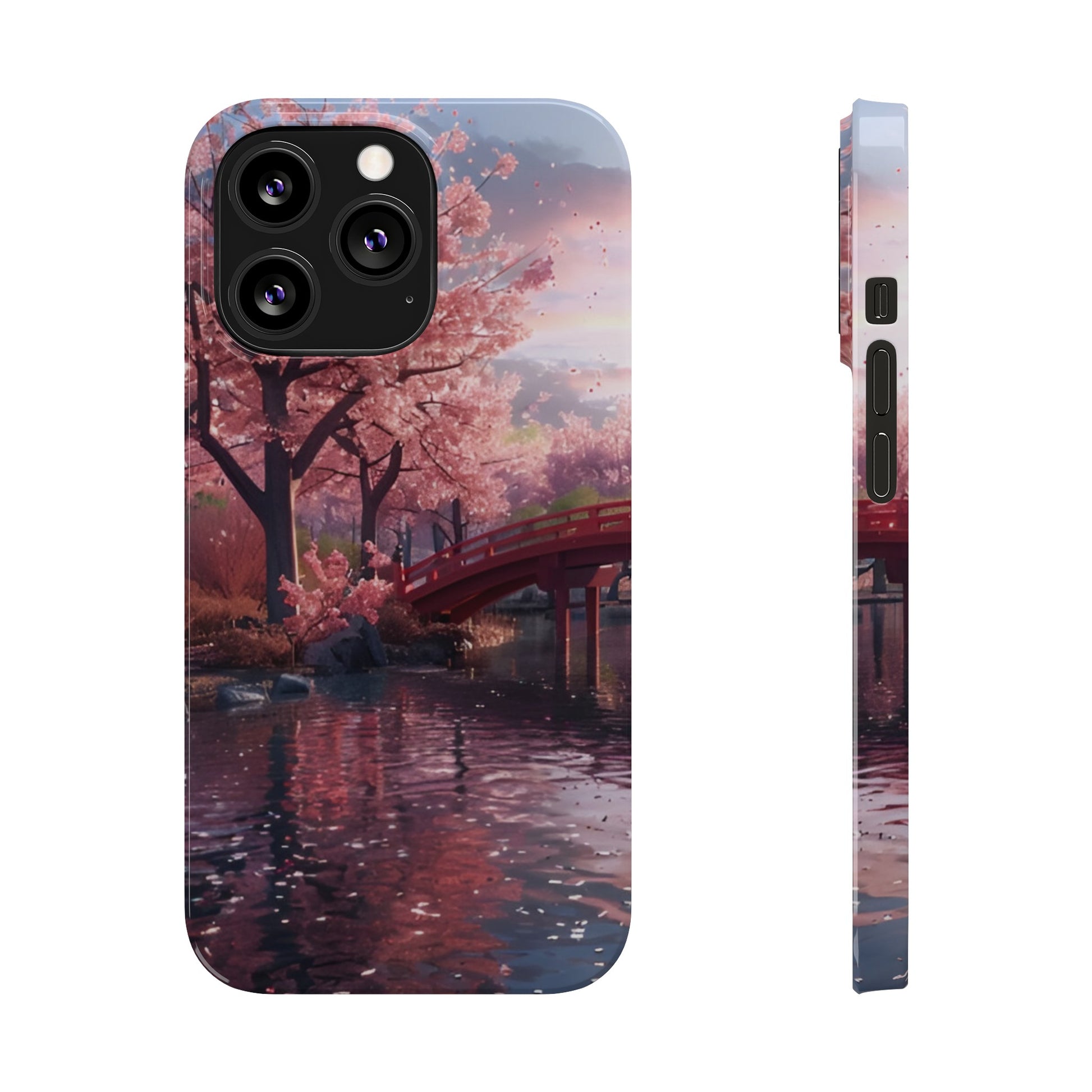 Cherry Blossom Garden Slim iPhone Case - Ruppy's Creations