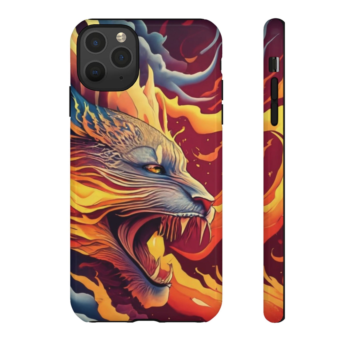 Blazing Beast Cell Phone Tough Case for I Phone, Samsung and Google Pixel