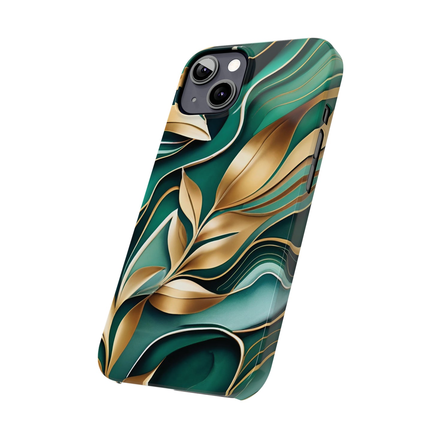 Mystic Leaf Slim Phone Case For I phone